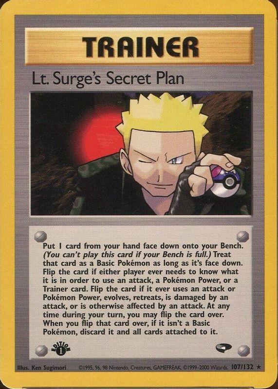 Lt. Surge's Secret Plan [1st-Edition]